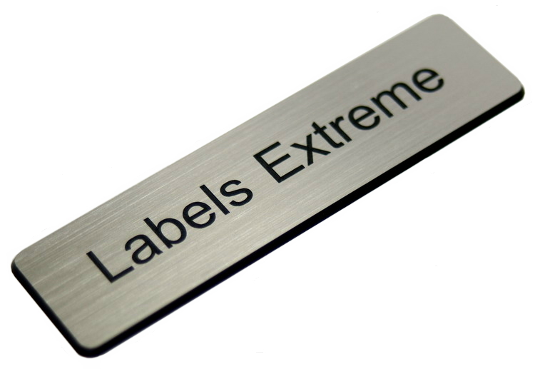 One Line Flat Name Tag with Magnet